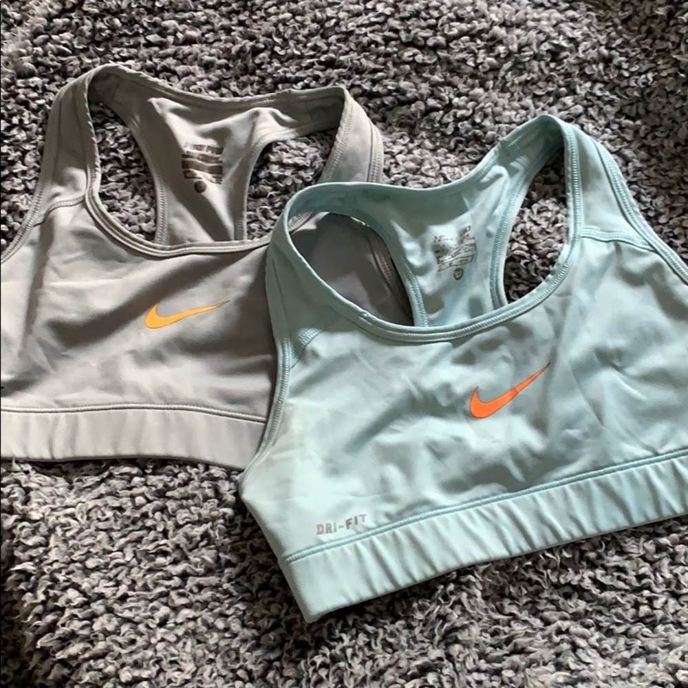 Grey and Teal Nike Sports Bra Bundle